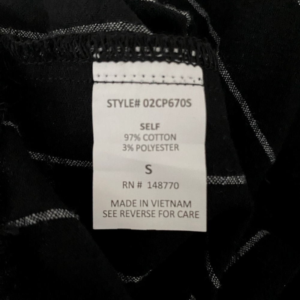 Sienna Sky Black Pinstripe Wide Leg Pants Sz S - Picture 5 of 8